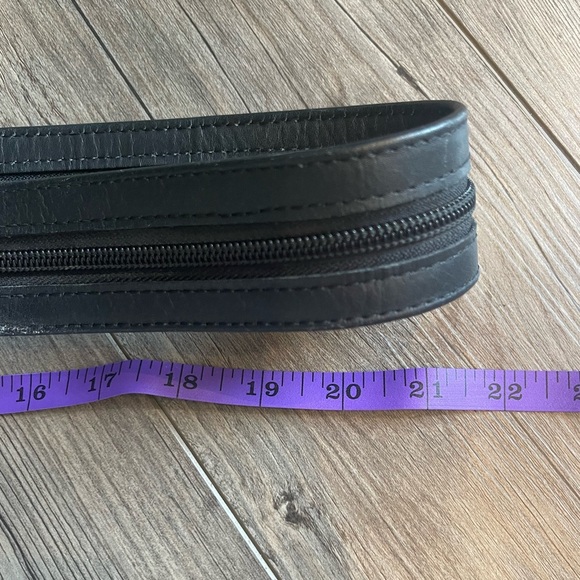 Kilim Black and Tan Tapestry Small Backpack with Black Leather Trim - Picture 12 of 16